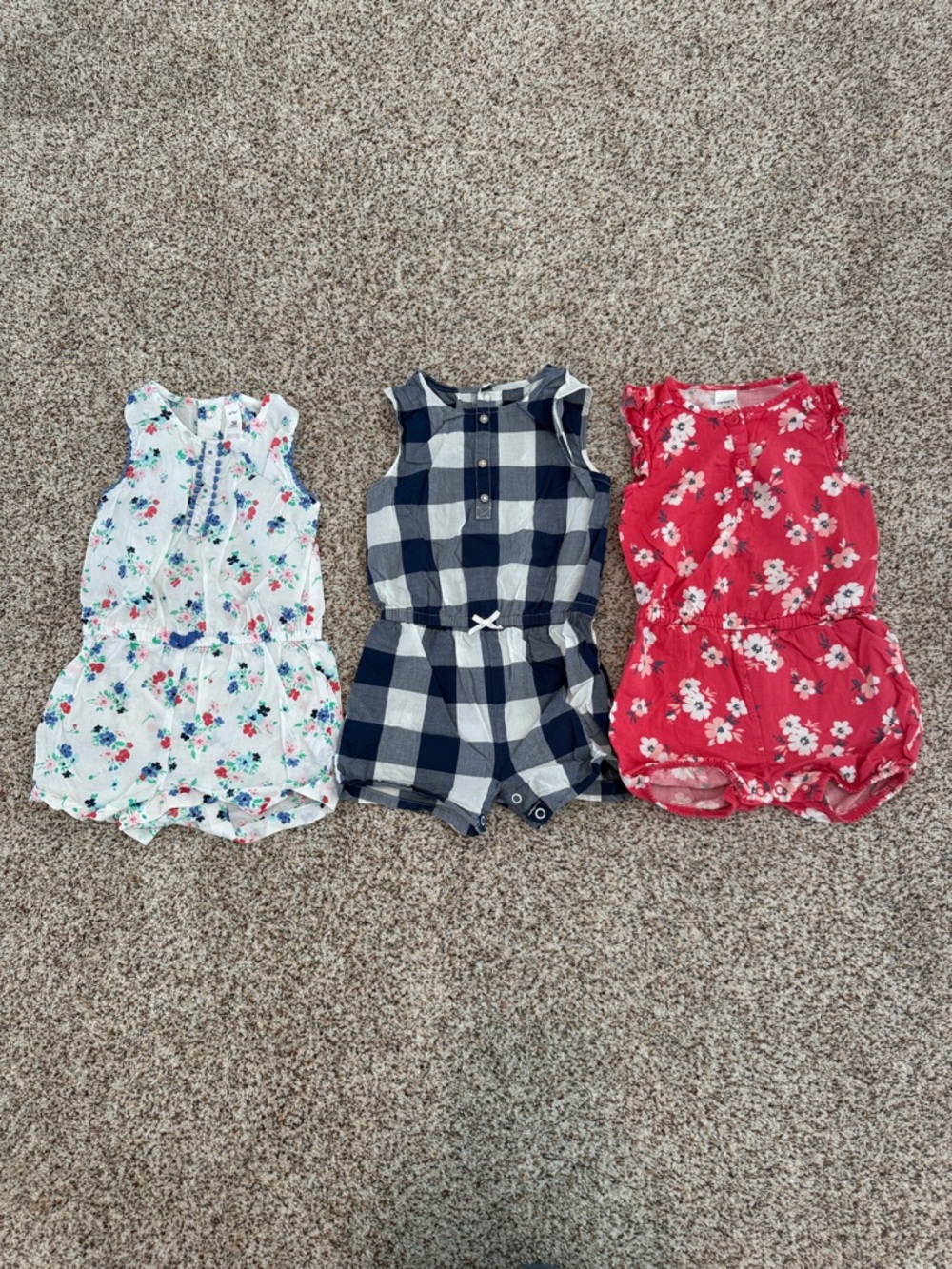 Toddler girl romper bundle